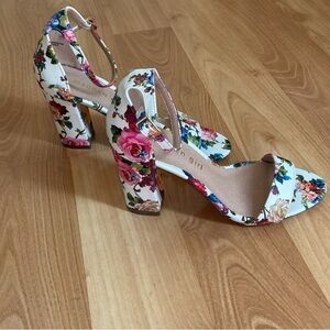 Madden Girl floral block heel sandals